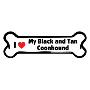 Black and Tan Coonhound Bone Magnet