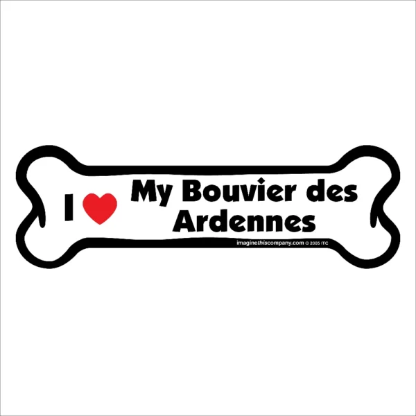 Bouvier des Ardennes Bone Magnet