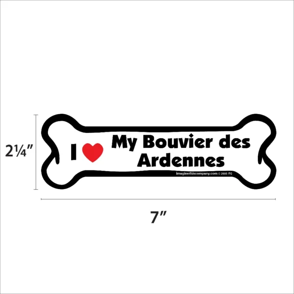 Bouvier des Ardennes Bone Magnet - Image 2