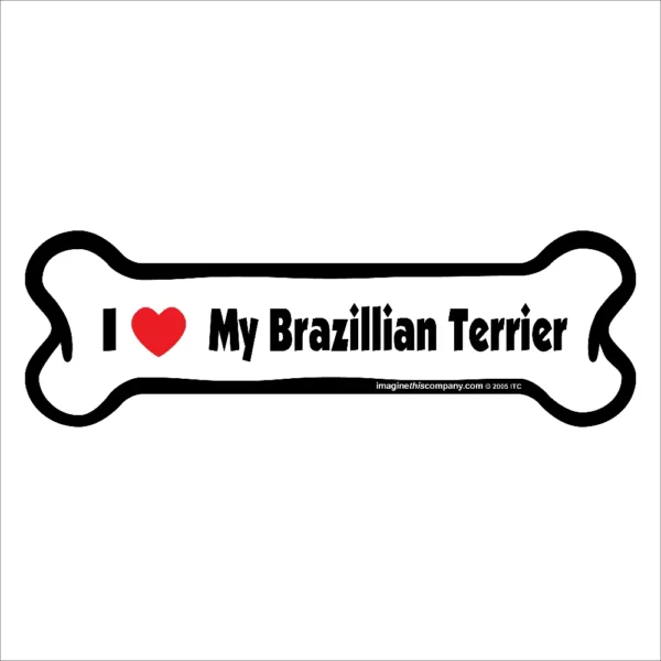 Brazilian Terrier Bone Magnet