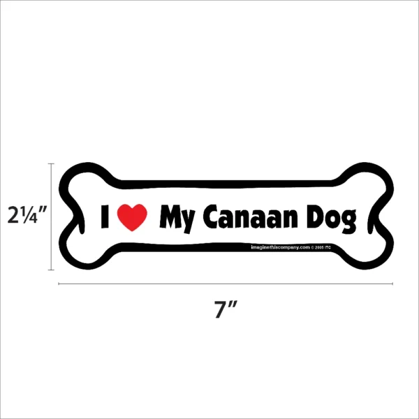 Canaan Dog Bone Magnet - Image 2