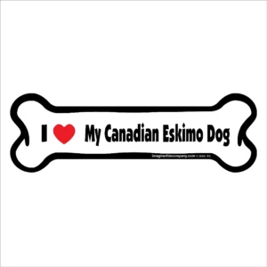 Canadian Eskimo Dog Bone Magnet