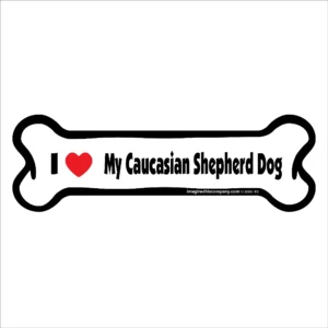 Caucasian Shepherd Dog Bone Magnet