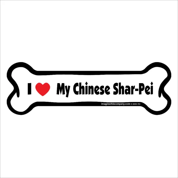 Chinese Shar-Pei Bone Magnet