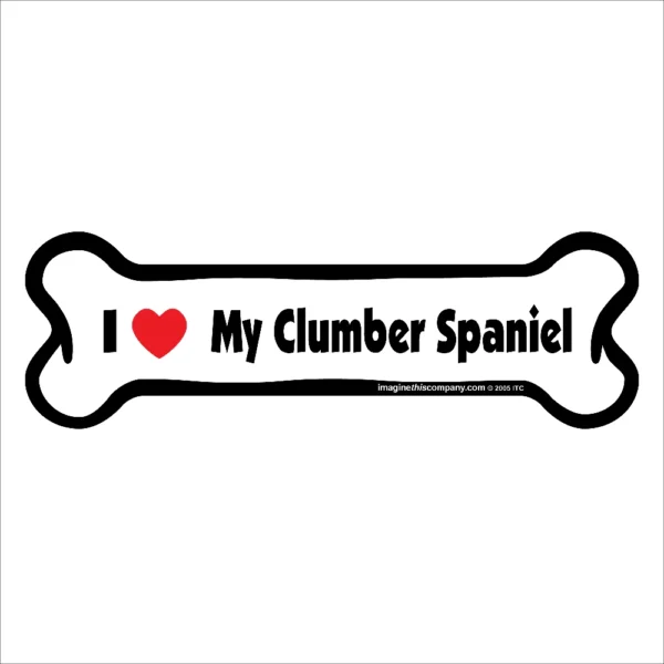 Clumber Spaniel Bone Magnet
