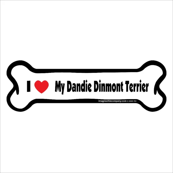 Dandie Dinmont Terrier Bone Magnet