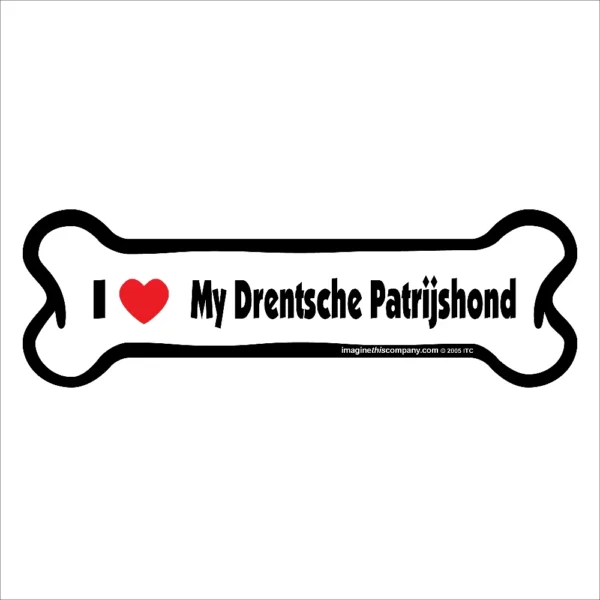 Drentsche Patrijshond Bone Magnet