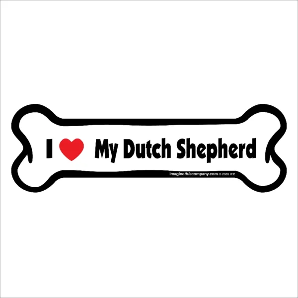 Dutch Shepherd Bone Magnet