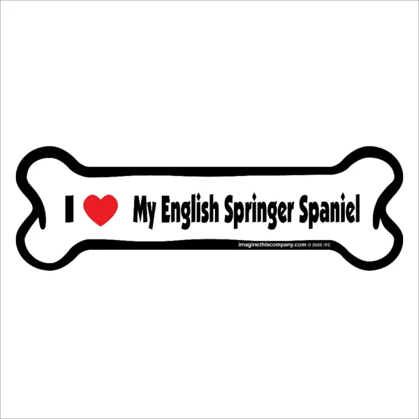 English Springer Spaniel Bone Magnet