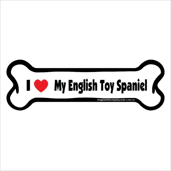 English Toy Spaniel Bone Magnet