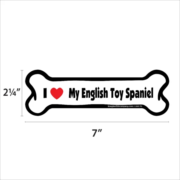 English Toy Spaniel Bone Magnet - Image 2