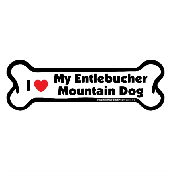 Entlebucher Mountain Dog Bone Magnet