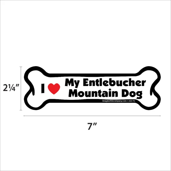 Entlebucher Mountain Dog Bone Magnet - Image 2