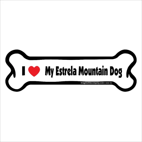 Estrela Mountain Dog Bone Magnet