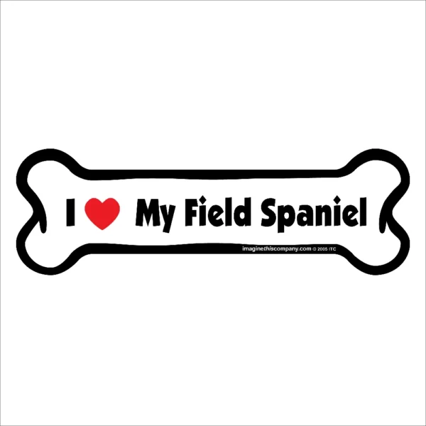 Field Spaniel Bone Magnet