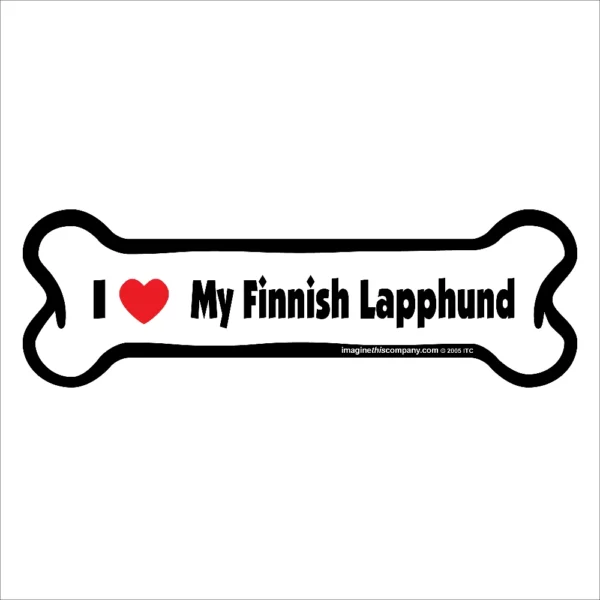 Finnish Lapphund Bone Magnet