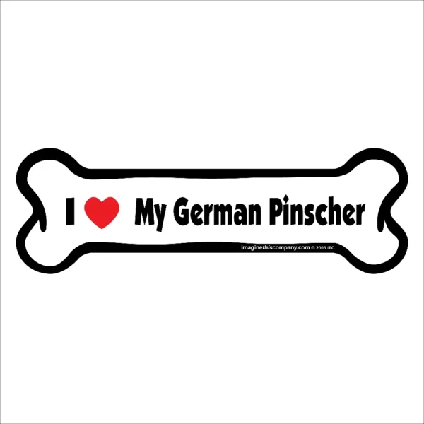 German Pinscher Bone Magnet