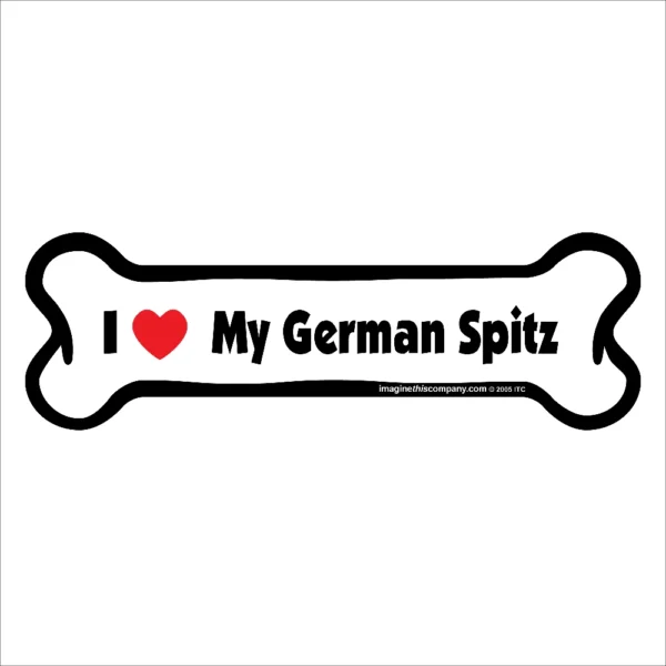 German Spitz Bone Magnet