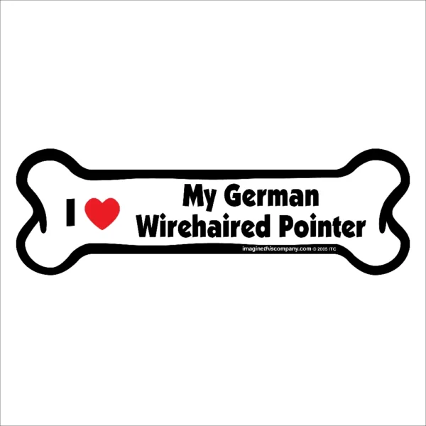 German Wirehaired Pointer Bone Magnet