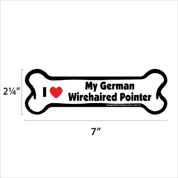 German Wirehaired Pointer Bone Magnet - Image 2