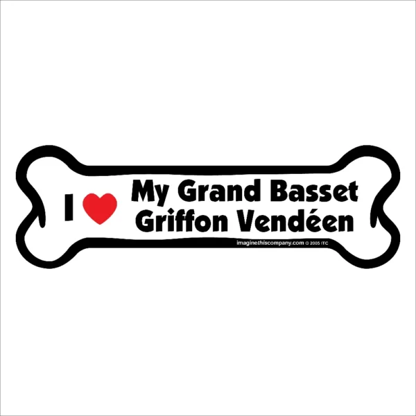 Grand Basset Griffon Vendéen Bone Magnet