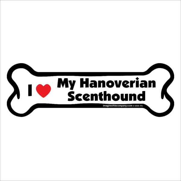 Hanoverian Scenthound Bone Magnet