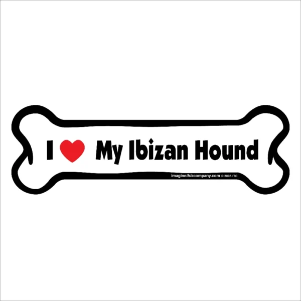 Ibizan Hound Bone Magnet
