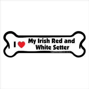 Irish Red and White Setter Bone Magnet