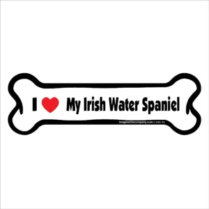 Irish Water Spaniel Bone Magnet