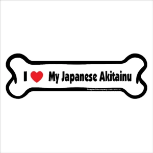 Japanese Akitainu Bone Magnet