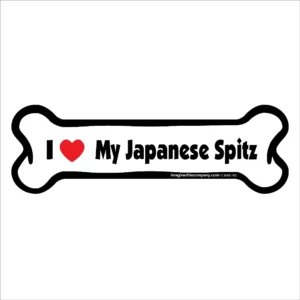 Japanese Spitz Bone Magnet