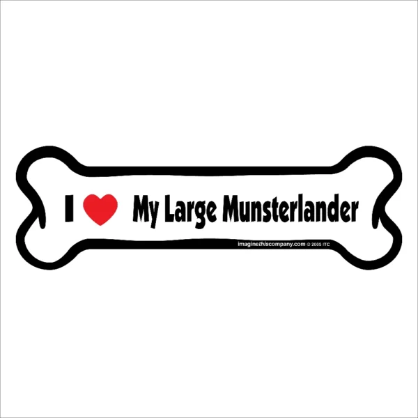 Large Munsterlander Bone Magnet