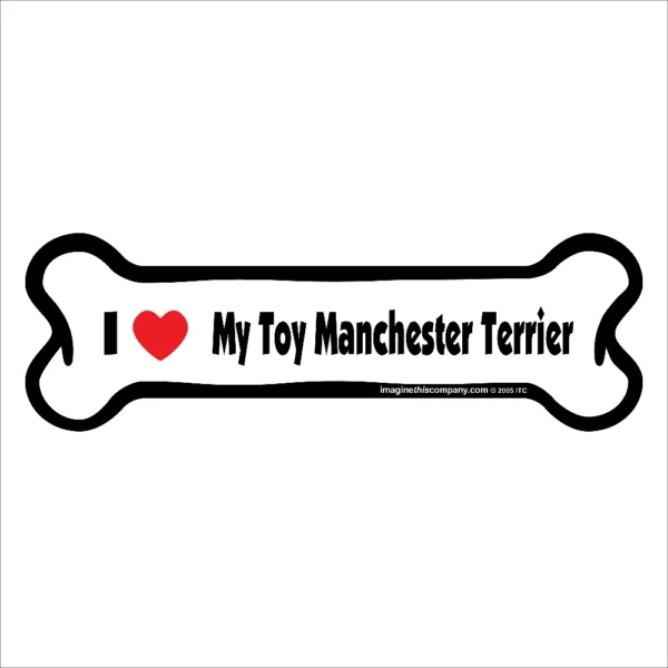 Manchester Terrier (Toy) Bone Magnet