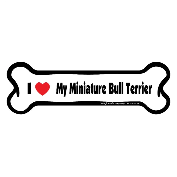 Miniature Bull Terrier Bone Magnet