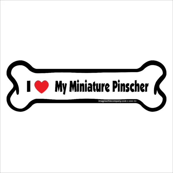 Miniature Pinscher Bone Magnet