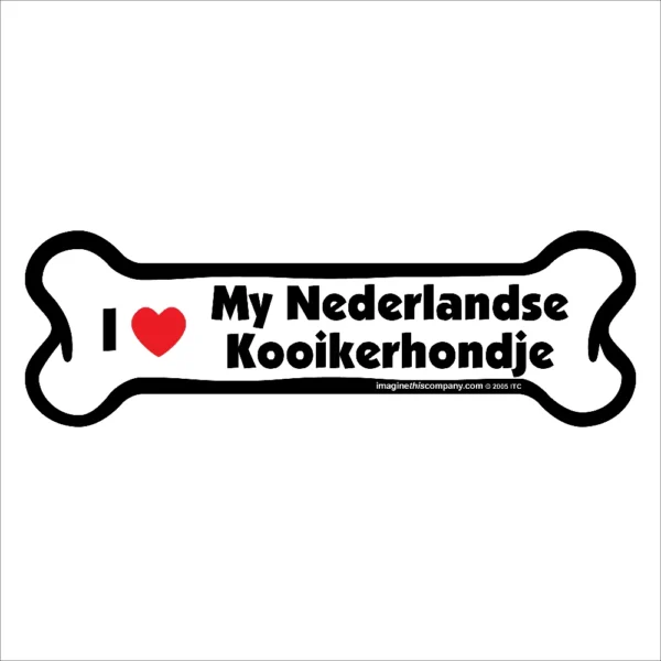 Nederlandse Kooikerhondje Bone Magnet