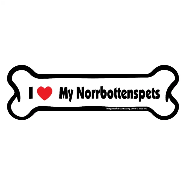 Norrbottenspets Bone Magnet