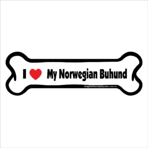 Norwegian Buhund Bone Magnet