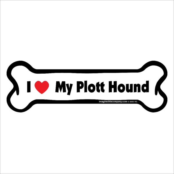 Plott Hound Bone Magnet
