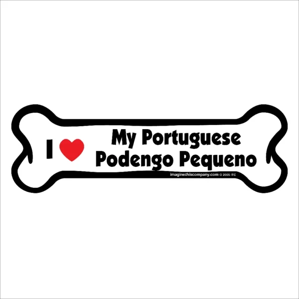 Portuguese Podengo Pequeno Bone Magnet