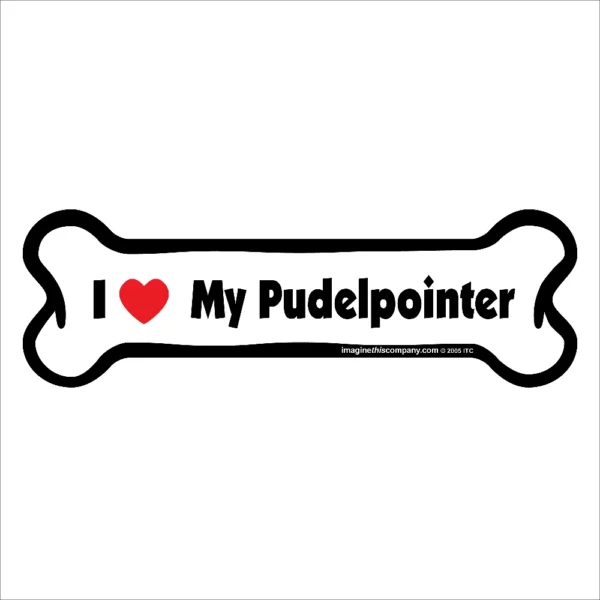 Pudelpointer Bone Magnet