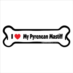 Pyrenean Mastiff Bone Magnet