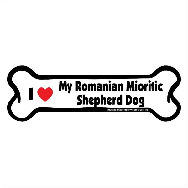 Romanian Mioritic Shepherd Dog Bone Magnet