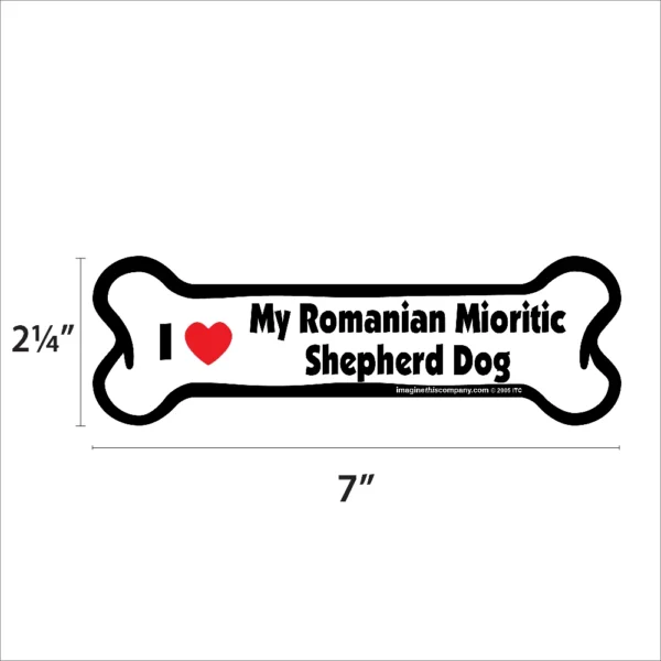 Romanian Mioritic Shepherd Dog Bone Magnet - Image 2