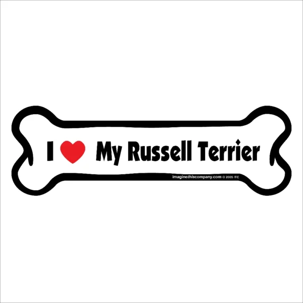 Russell Terrier Bone Magnet