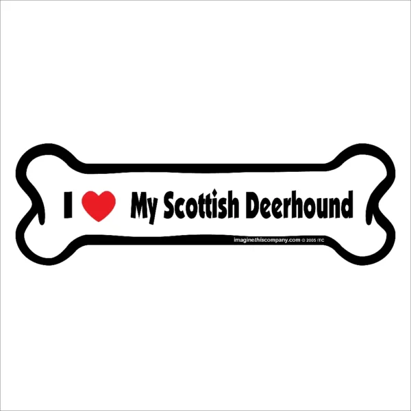 Scottish Deerhound Bone Magnet