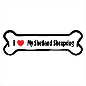 Shetland Sheepdog Bone Magnet