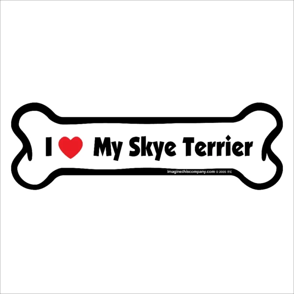 Skye Terrier Bone Magnet