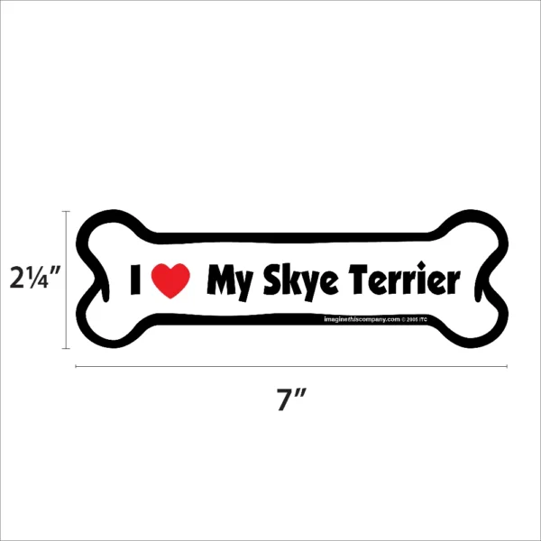 Skye Terrier Bone Magnet - Image 2