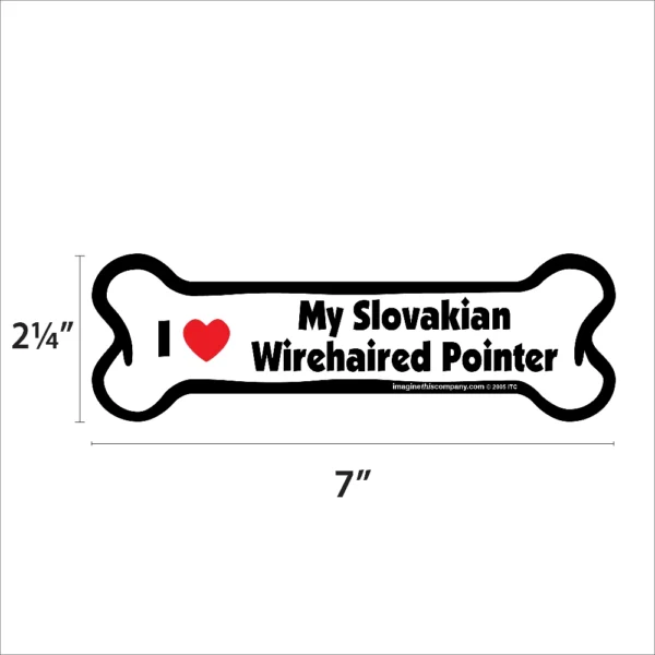 Slovakian Wirehaired Pointer Bone Magnet - Image 2